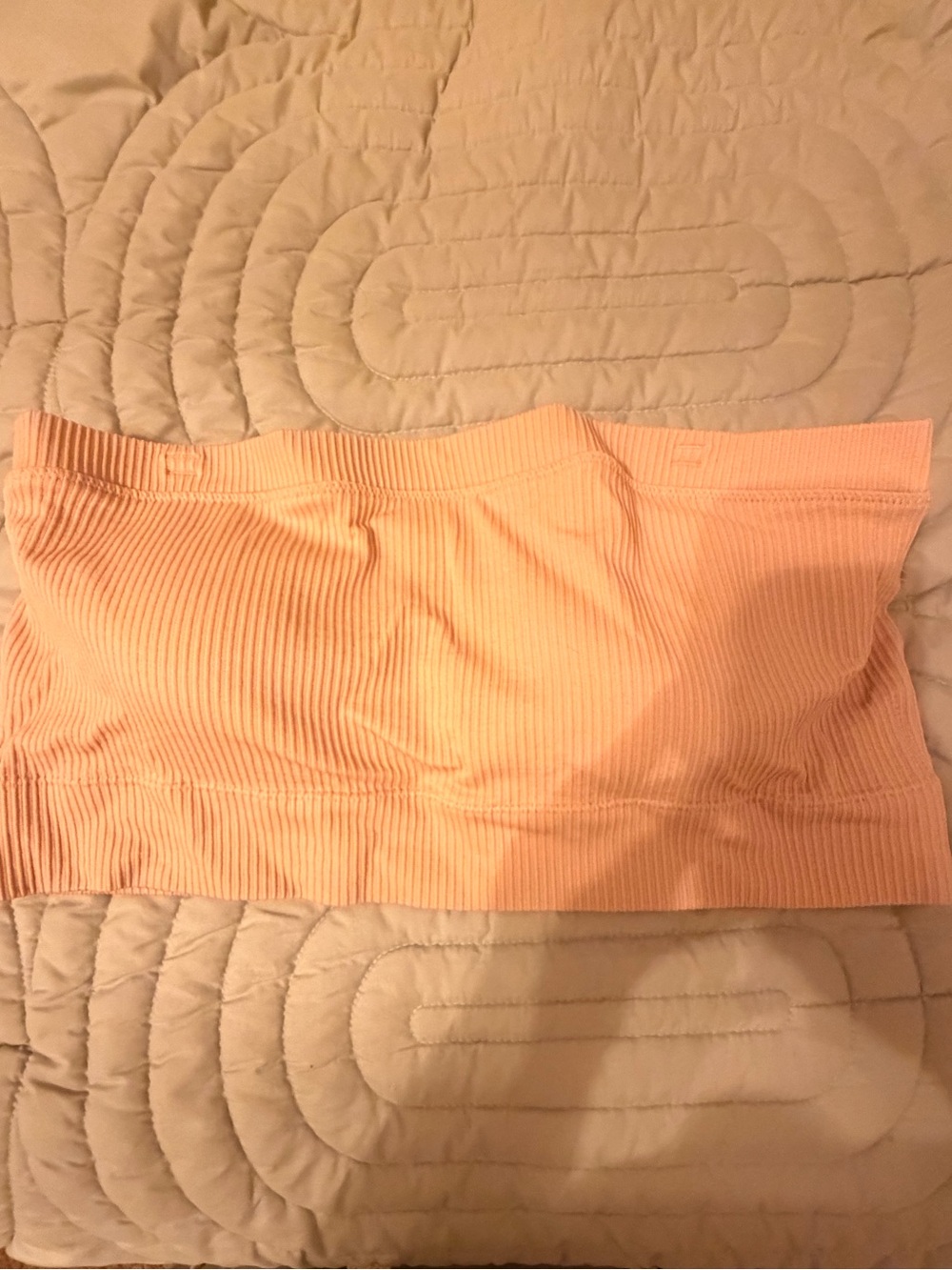Torrid Nude Ribbed Bandeau Bra